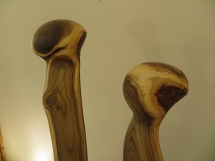 "A und B 2" Holzobjekt Natürliche Form - Holzskulpturen Holzobjekte Holzfiguren Holzdesign - Hans-Ulrich Wartenweiler Natürliche Formen